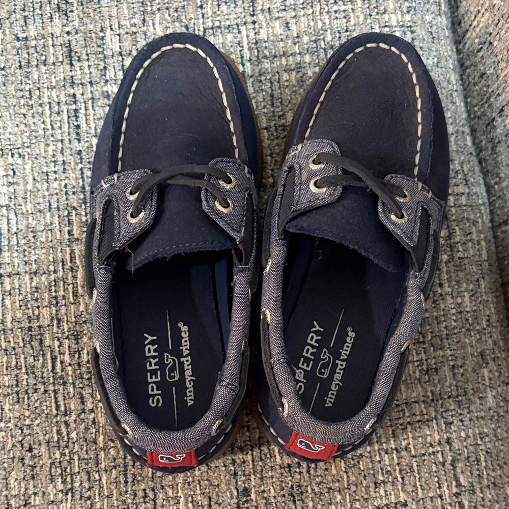 Sperry Boy’s Dark Blue Boat Shoes